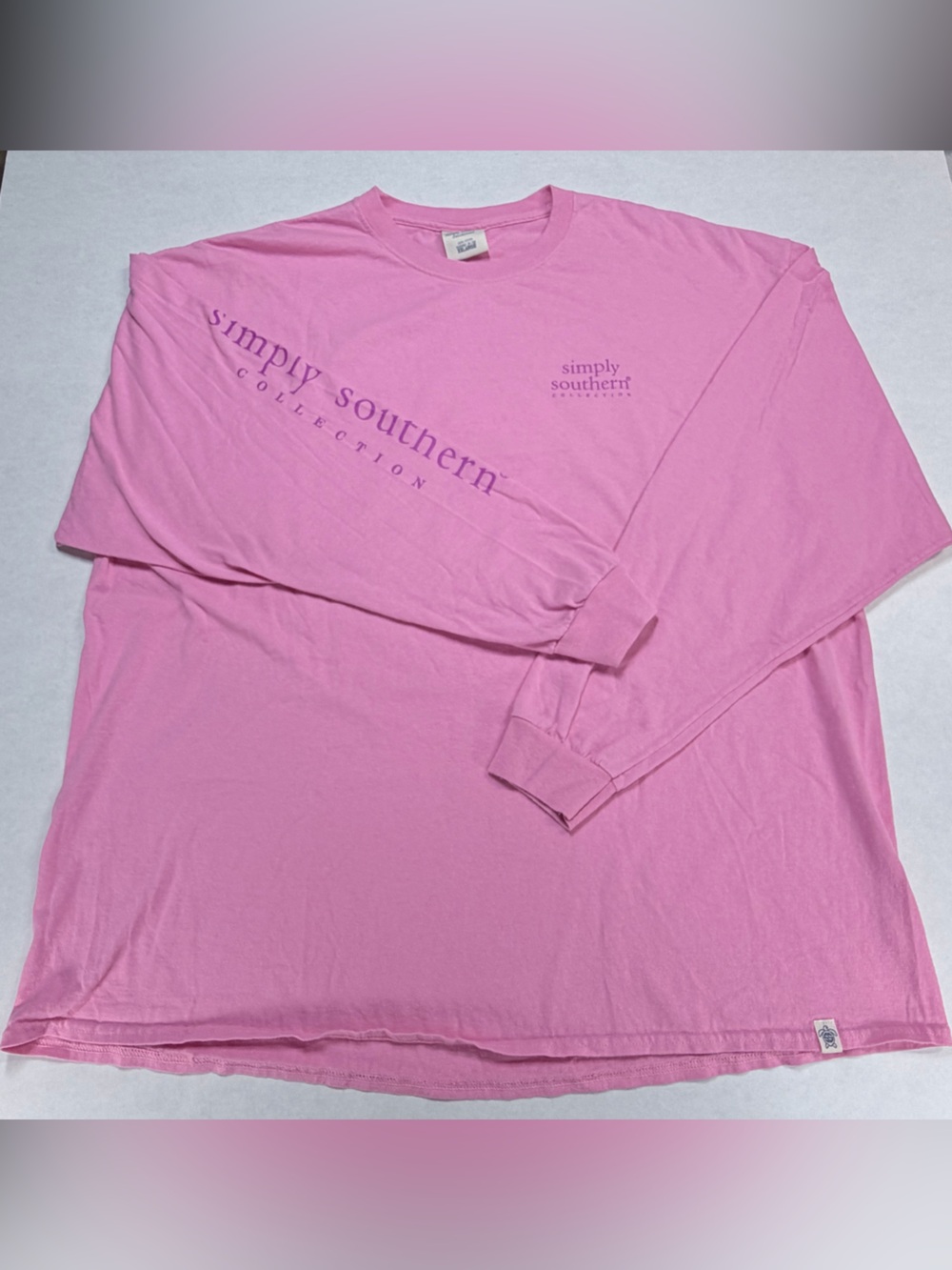 Simply Southern Pink Sweet Tea & Jesus LS Graphic Tee XXL - Picture 2 of 15